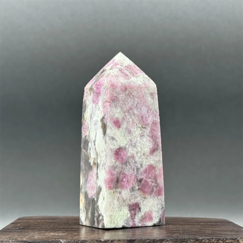 Натуральный кристалл Слива Турмалин обелиск энергия Исцеление духовность