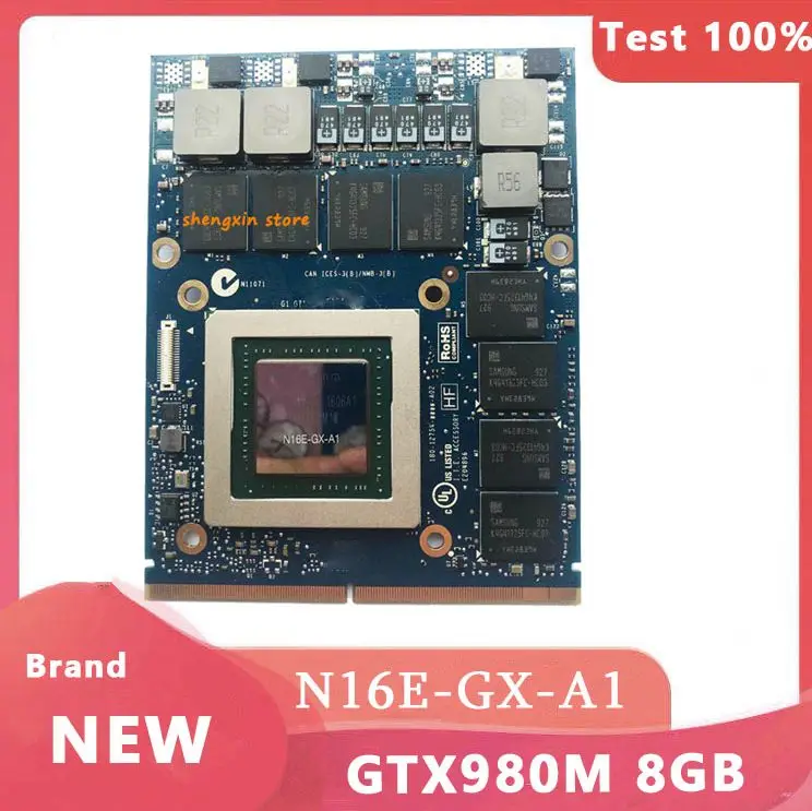 Видеокарта Vga GTX980M GTX 980M N16E-GX-A1 для ноутбука MSI GT60 GT70 GT72 DELL M15X M17X M18X Clevo P150HM P150EM P170EM Видеокарта Vga GTX980M GTX 980M N16E-GX-A1 для ноутбука MSI GT60 GT70 GT72 DELL M15X M17X M18X Clevo P150HM P150EM P170EM