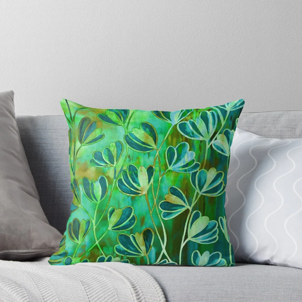 Декоративная подушка с изображением лайма зеленого бирюзы синего коричневого
