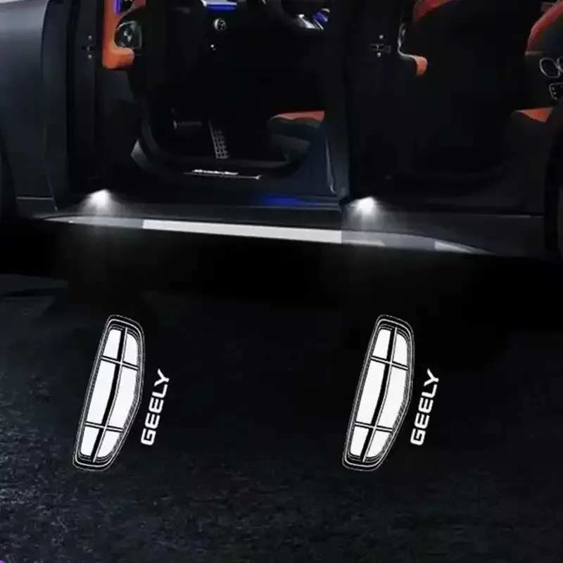 

2 шт. для Geely Emgrand EC7 2009-2017 EC715 EC718 3D украшение двери автомобиля светодиодная HD проекционная лампа Беспроводная приветственная лампа