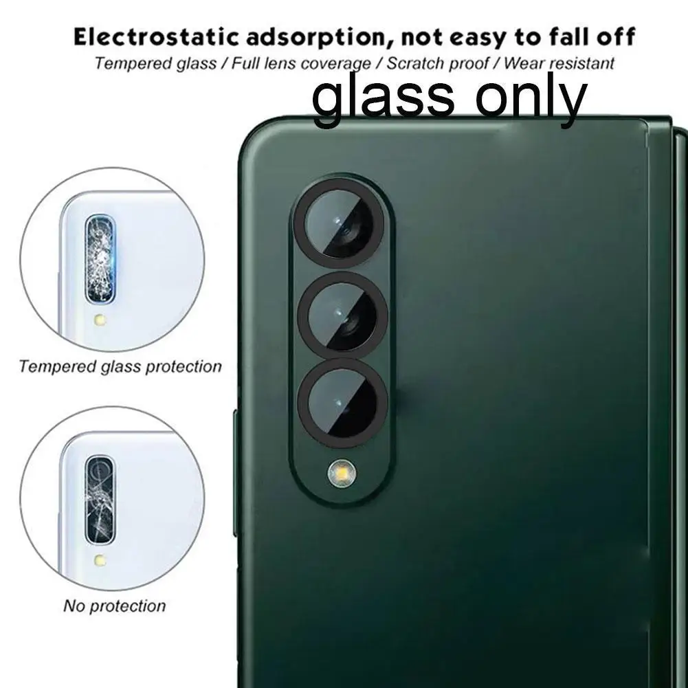 

Пленка для объектива Samsung Galaxy Z Fold 3 F9260, гибкое закаленное стекло для защиты задней камеры от рассеивания, Защитное стекло для задней камеры