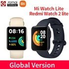 Умные часы Xiaomi Redmi Watch 2 Lite или Mi Watch Lite, 1,55 дюйма, HD дисплей, насыщение кислородом в крови, GPS, спортивные часы с магнитной зарядкой