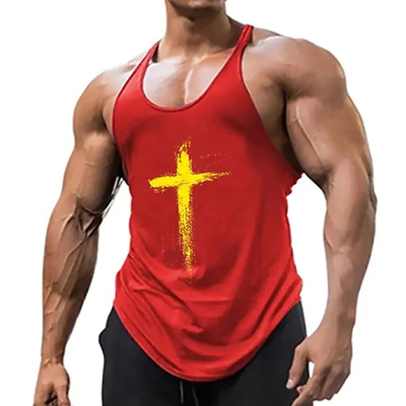 Рисунок 2 - Мужские майки без рукавов с 3D перекрестным принтом