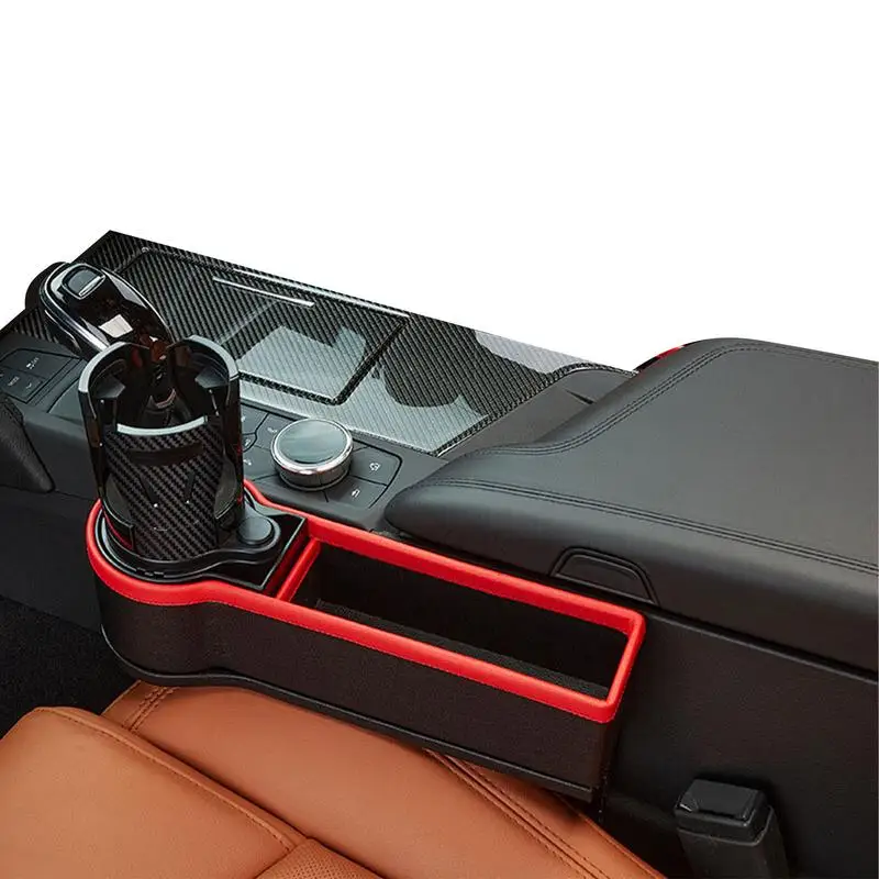 

Car Seat Gap Organiser Car Seat Gap Filler Universal Front Car Seat Side Pocket With Double Cup Holder Ideal For Cellphones