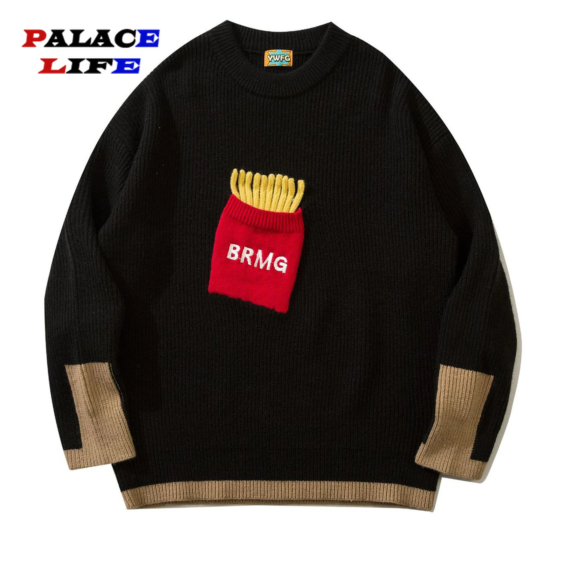 

2022 New Winter Simple and Fresh Casual Wild Couple Sweater Fashion Newest Plus Velvet Round Neck Pullover Jacket