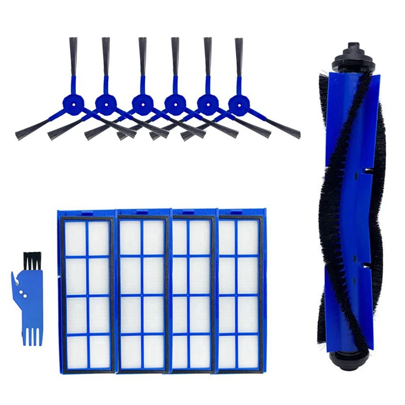 

Сменные детали: роликовая щетка, боковая щетка, фильтры НЕРА, совместимые с Eufy Hybrid L70, аксессуары для пылесоса