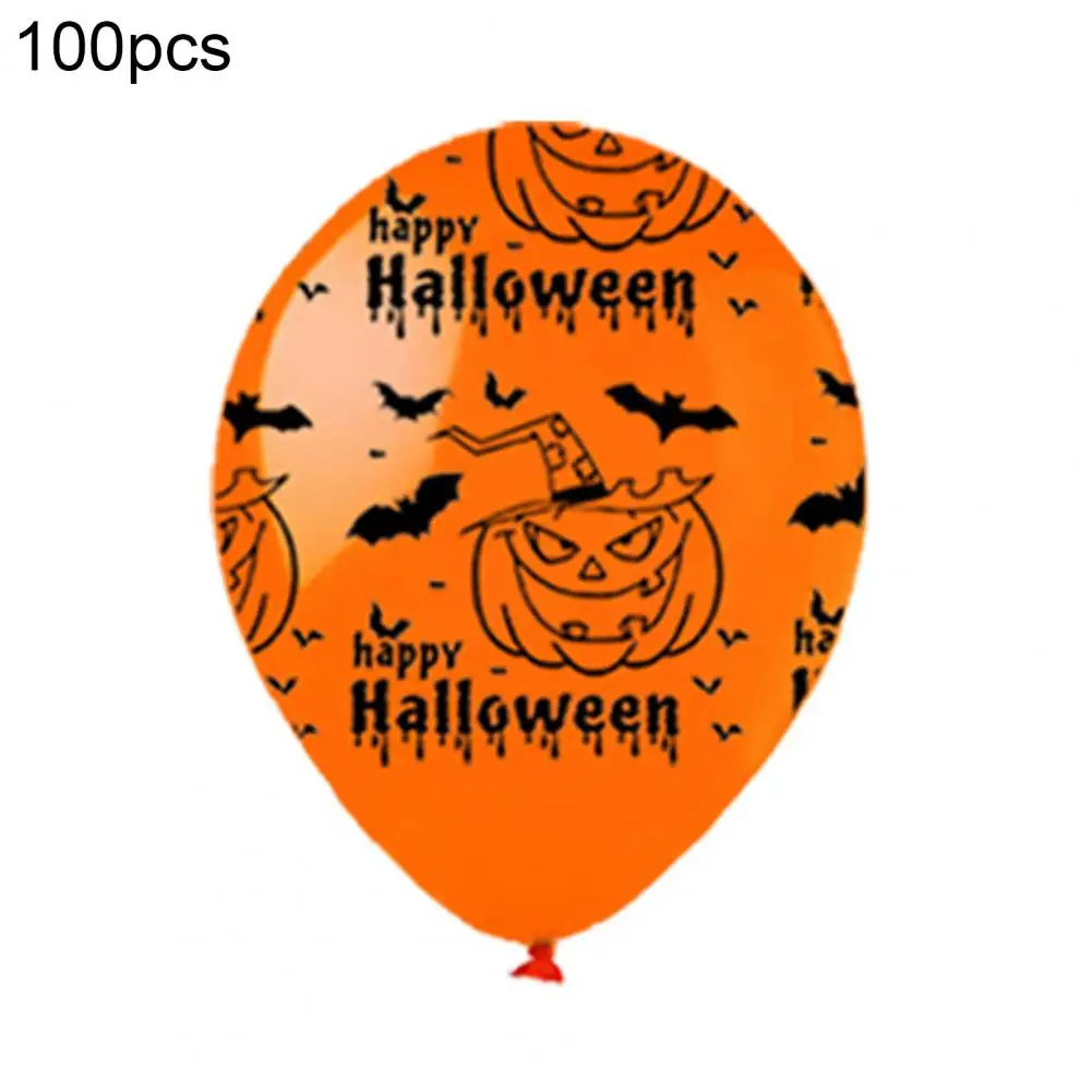 

Inflatable Reusable Cat Witch Dot Print Happy Halloween Balloons Party Supplies