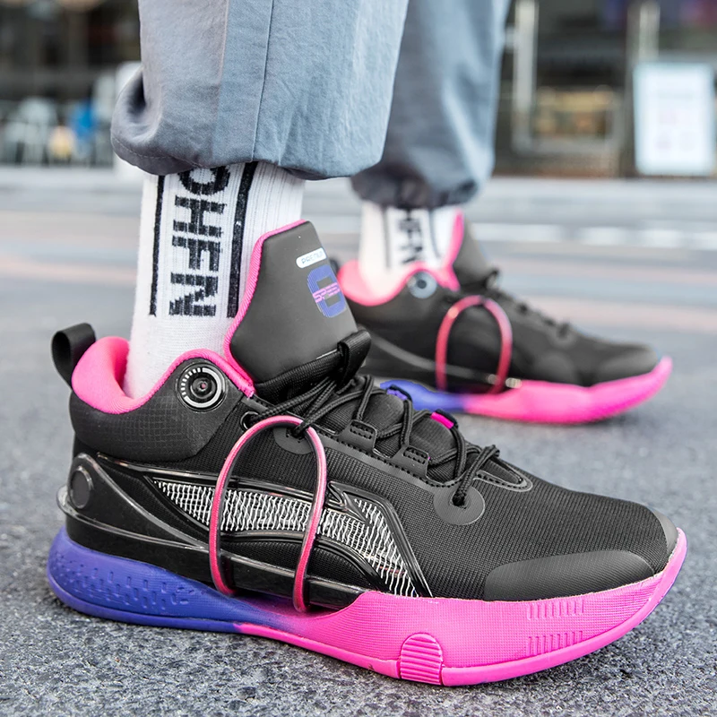 High Quality Brand Mens Basketball Shoes Professional Couple Sport Shoes Breathable Anti-skid Training Basketball Sneakers Women