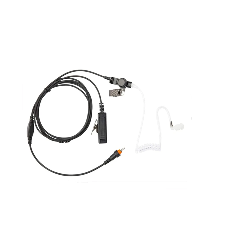 LP1010 CLP1040 Earpiece for Motorola Walkie Talkie 2 Way Radio with Acoustic Tube 2 Wires Earpiece and Mic PTT