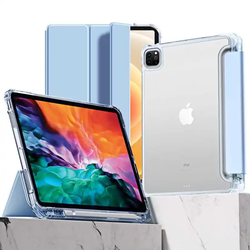 Nonmeio Fashion Smart Case For iPad Pro 12.9 2021 2020 2018 Tablet Case Cover