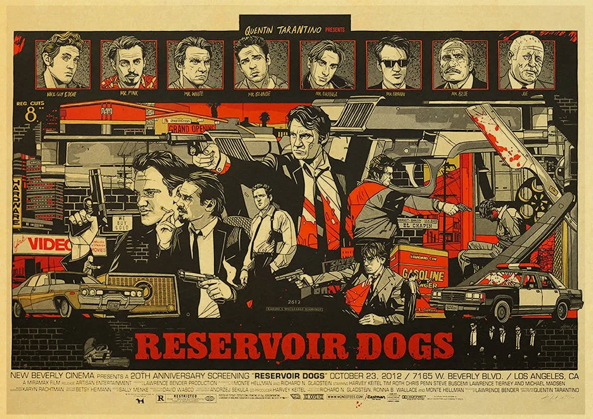 Постеры Inglourious Basterds для телевизионной серии ретро постеры из крафт-бумаги в стиле