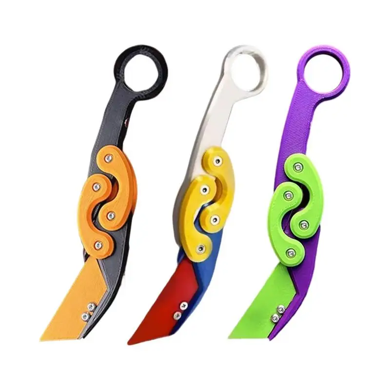 

Гравитационная игрушка-антистресс, складная сенсорная игрушка с 3D принтом, детская игрушка для упражнений на палец, развлекательная игрушка, забавная Расслабляющая игрушка