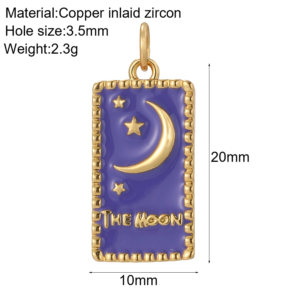 Кубический цирконий подвески в виде солнца и луны для ювелирных изделий кулон
