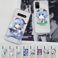 genshin impact gan yu phone case for samsung s20 s10 lite s21 plus for redmi note8 9pro for huawei p20 clear case