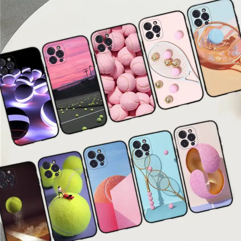 

Tennis Ball Phone Case For iPhone 14 11 12 13 Mini Pro Max 8 7 6 6S Plus X SE 2020 XR XS Funda Case