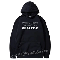 womens yay its friday oh wait im a realtor funny crewneck hoodies long sleeve for men unique hoodie beach cheap