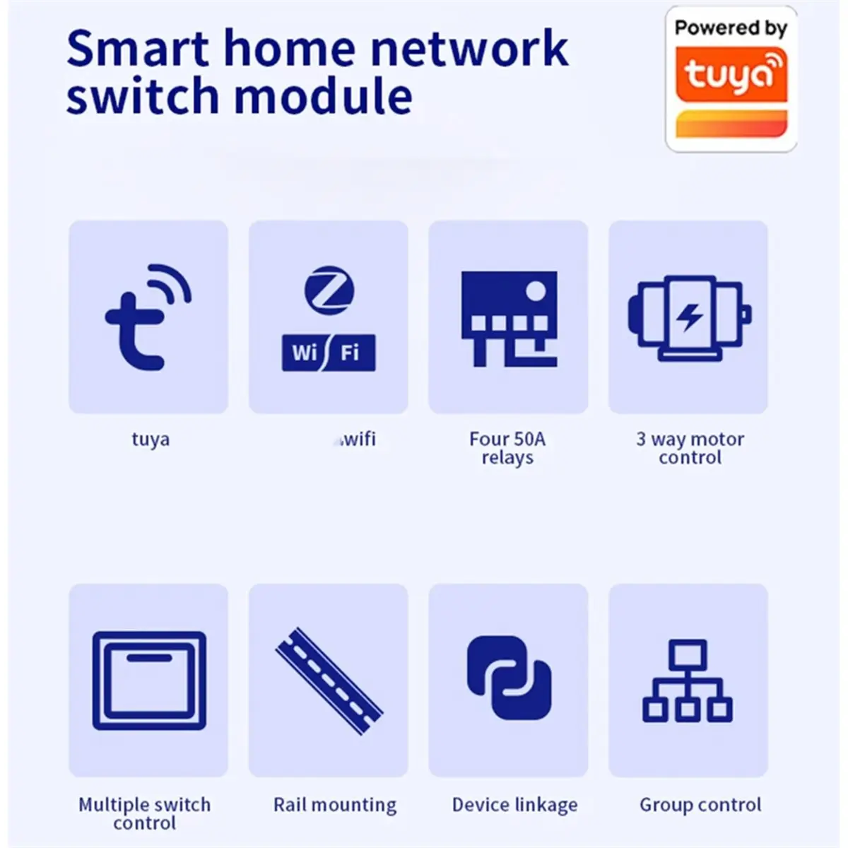 Фото (BABQ) Модуль релейного переключения Smart Life на 6 каналов, 16А, Wi-Fi, устройство дистанционного управления питанием, 110В-240В, модуль умного выключателя №3