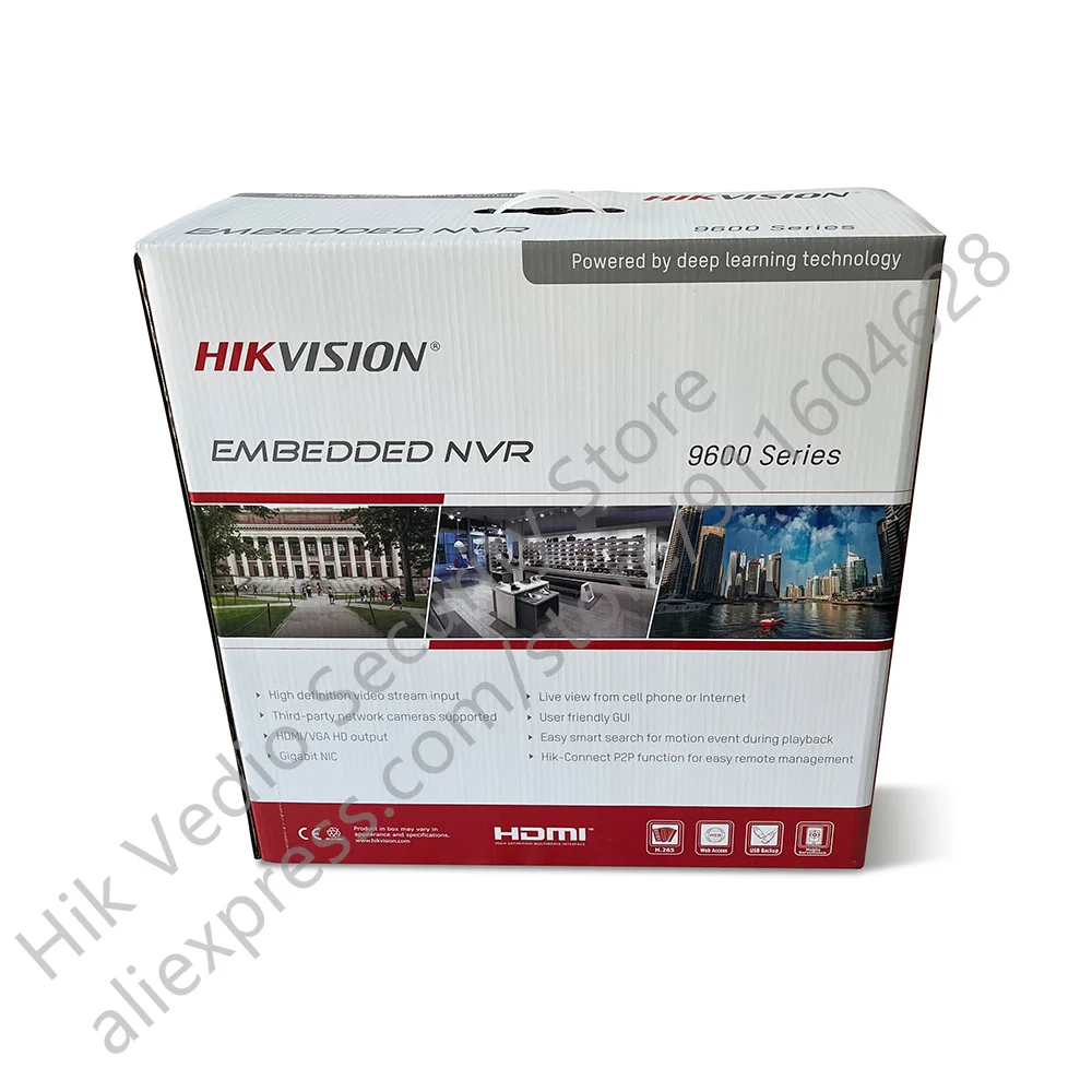Оригинальный Hikvision DS-9664NI-M8 8K NVR До 64-канальных входов IP-камеры H.265 + 8 интерфейсов SATA