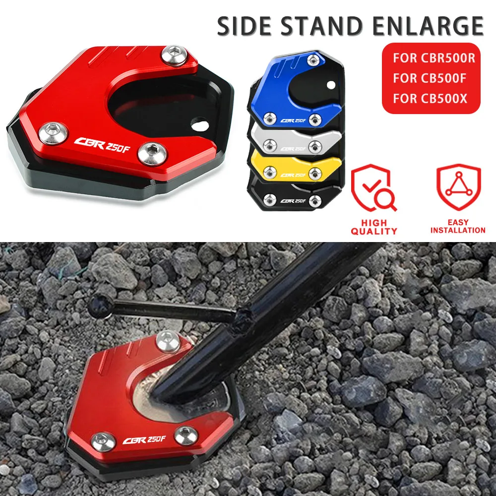 

Kickstand Side Stand For Honda CBR250F CBR 250 F CBR250 F 2014-2015 Moto Side Stand Foot Extension Enlarger Plate Pad Support