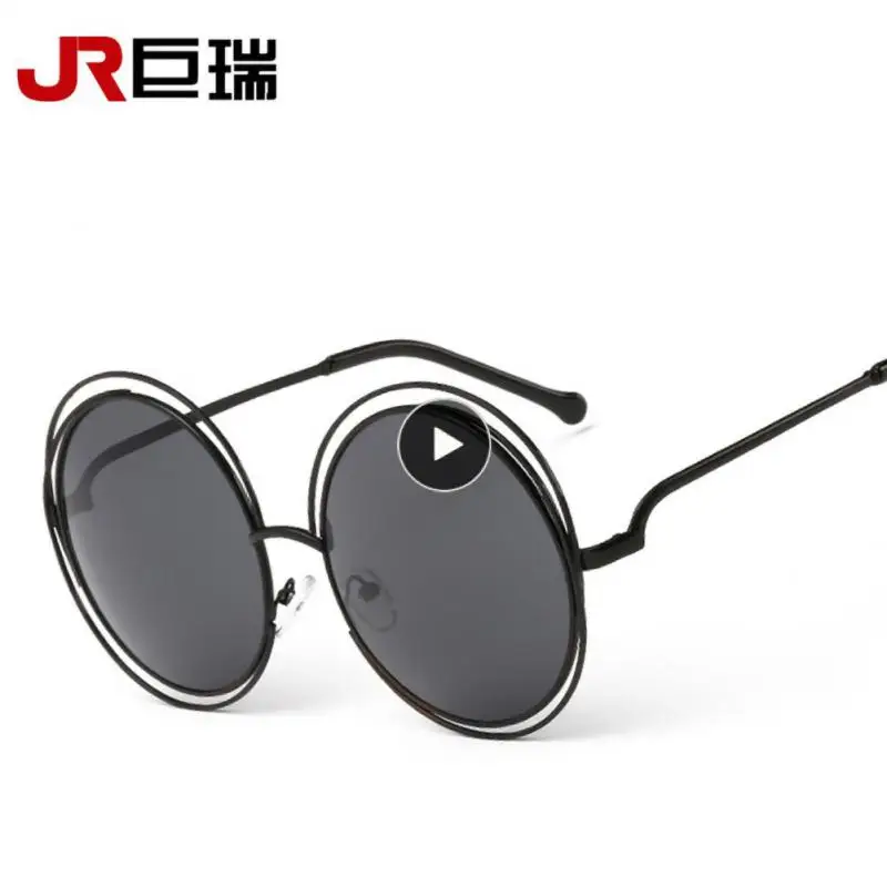 

Women Sunglasses Round True Film Eyewear Flat Lens High Definition Sun Glasses UV400 Anti-UV Waterproof Mirror Glasses Goggles