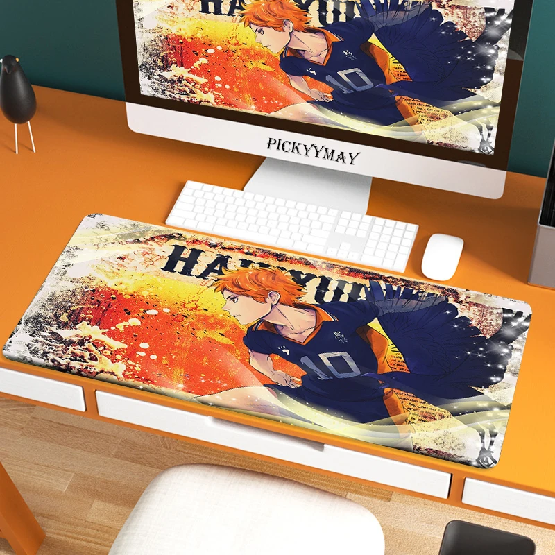 

Large Gaming Mousepad Haikyuu Mouse Pad Compute Mouse Mat Gamer Stitching Desk Mat For PC Keyboard Mouse Carpet 400x900mm