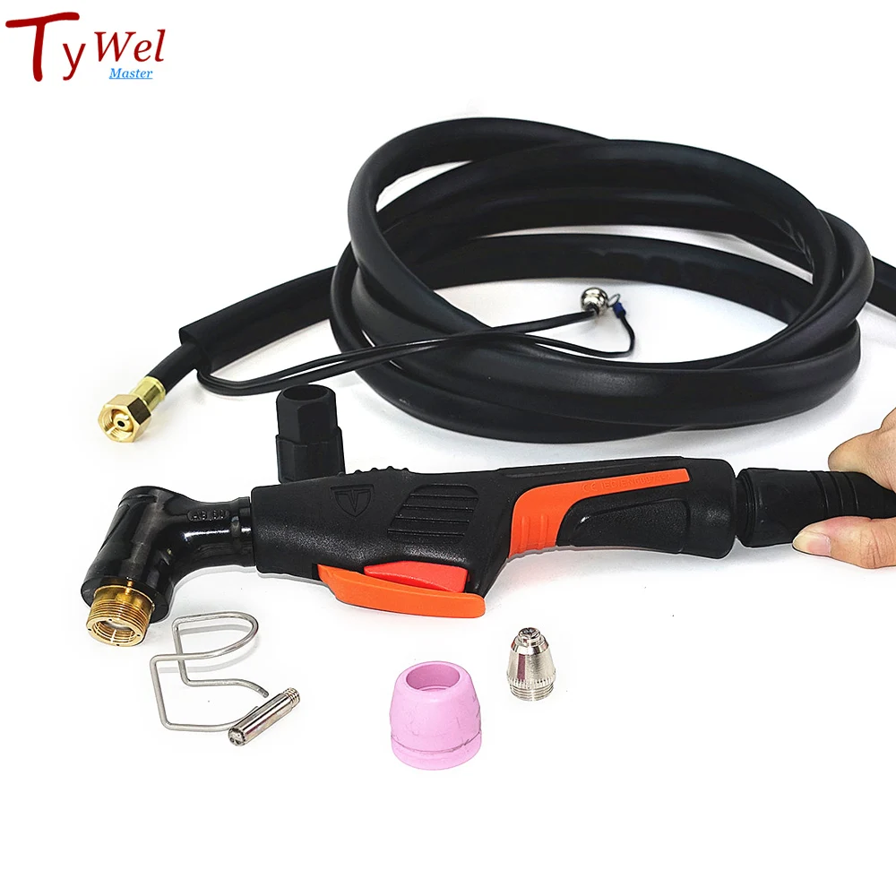 Professional 60A Plasma Cutting Torch HF with Pilot Arc 4m 13ft Cutter Gun AG60 | Welding Nozzles