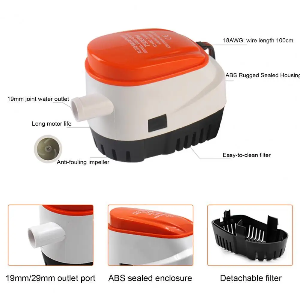 Drain Pump Drainage Water Pump Durable Heat-resistant Sturdy Stable Performance Water Pump