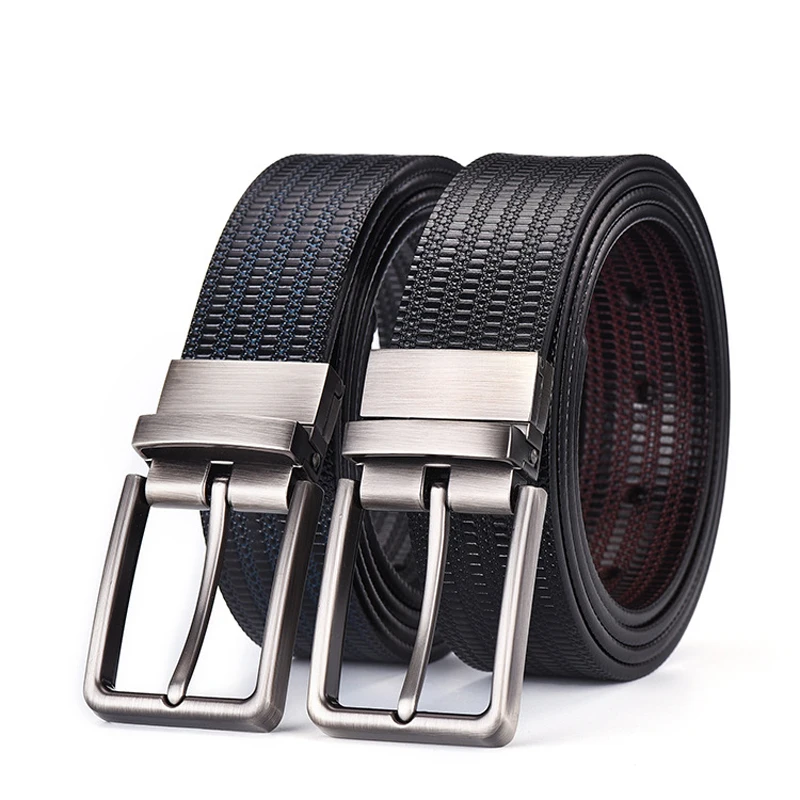 Fashion Designer Belts Men Double Sided Belt Jeans Wedding High Quality Male Genuine Leather Strap Luxury Famous Brand