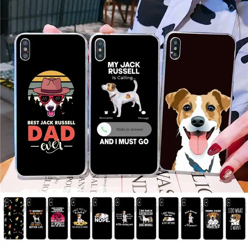 MaiYaCa Джек Рассел терьер собака чехол для iPhone 11 12 13 mini pro XS MAX 8 7 6 6S Plus X 5S SE 2020 XR |