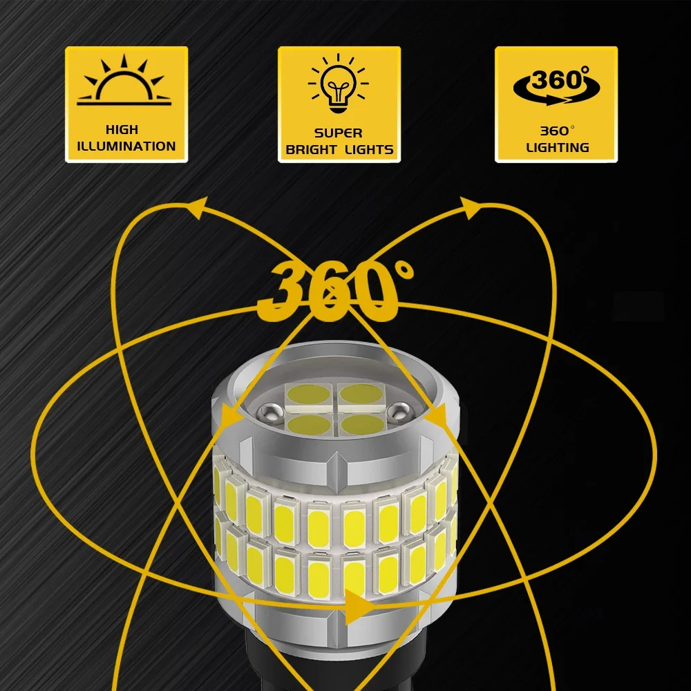 2 шт. светодиодные T15 W16W автомобильные лампы заднего хода Canbus для Mazda 3 6 CX-5 323 5 CX5 626