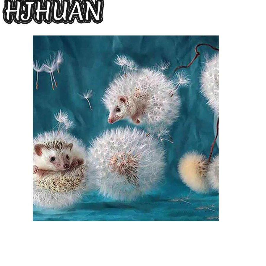 

5D Diy Diamond Painting Hedgehog Full Round/ Square Drill Cross stitch Mosaic Wall Art Pictures Home Decoration Birthday Gift
