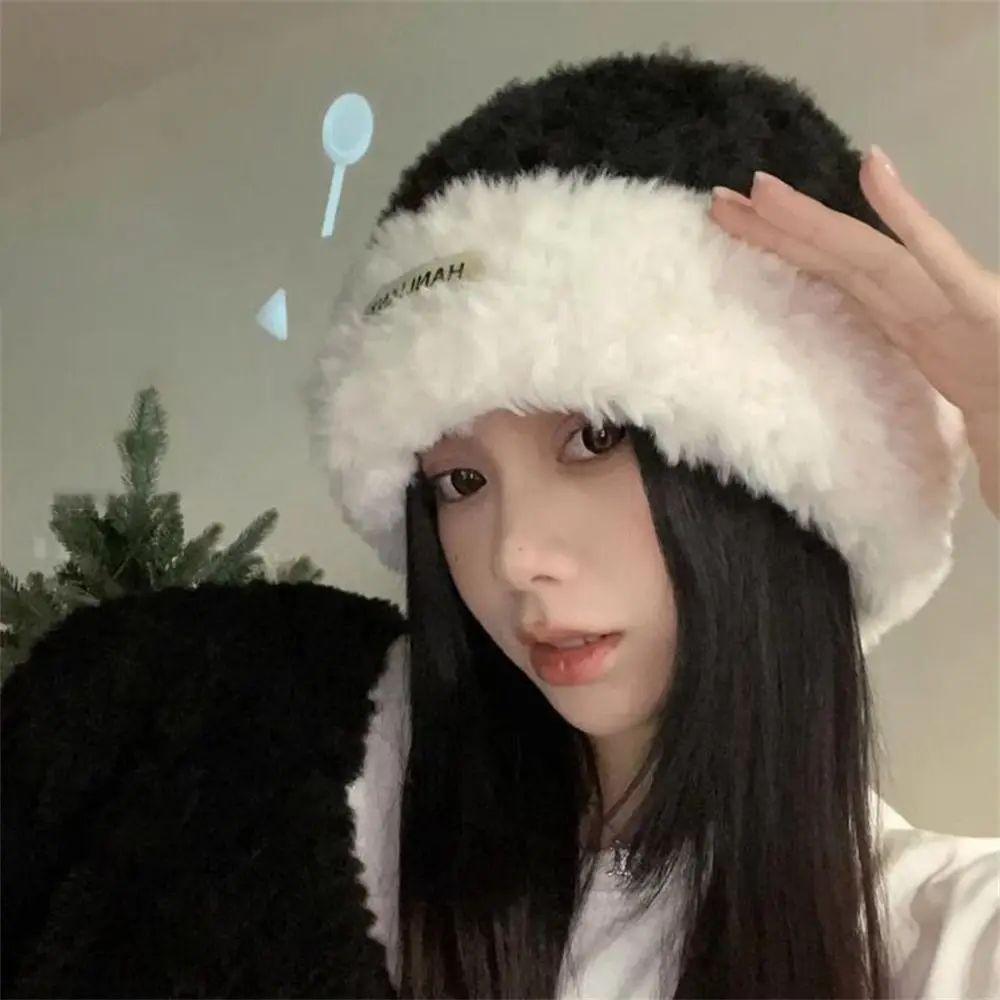 

Winter Warm Plush Hat Fashion Thickened Skullcap Bonnet Caps Riding