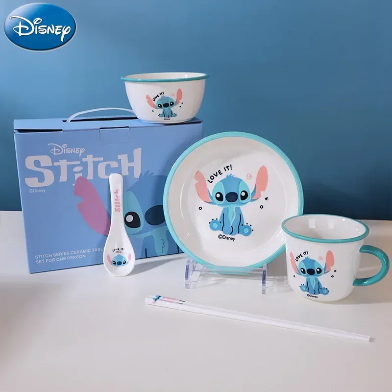 Набор посуды Disney Stitch Lotso Winnie The Pooh керамические миски ложки палочки для еды набор