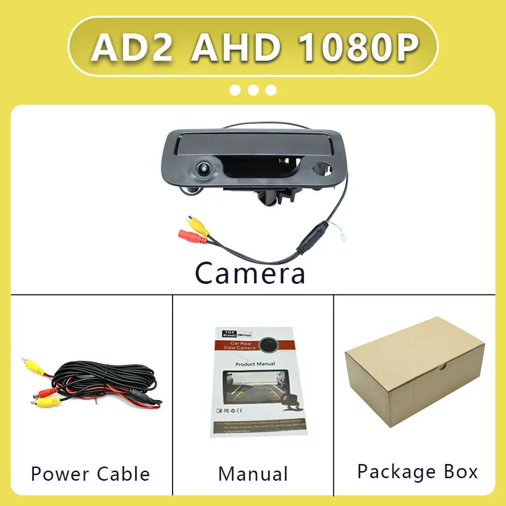 

Для VW Volkswagen Amarok 2010 2011 2012 2013-2020 Автомобильная камера AHD 1920x1080P 170 ° Камера заднего вида с ручкой багажника пикапа