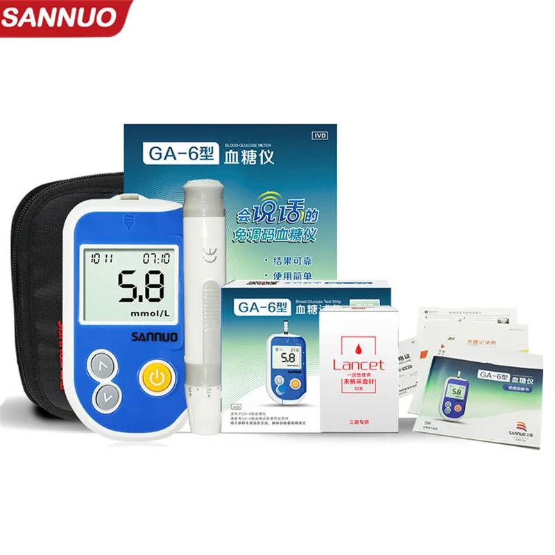 

Глюкометр Sinocare GA-6, глюкометр для измерения уровня сахара в крови
