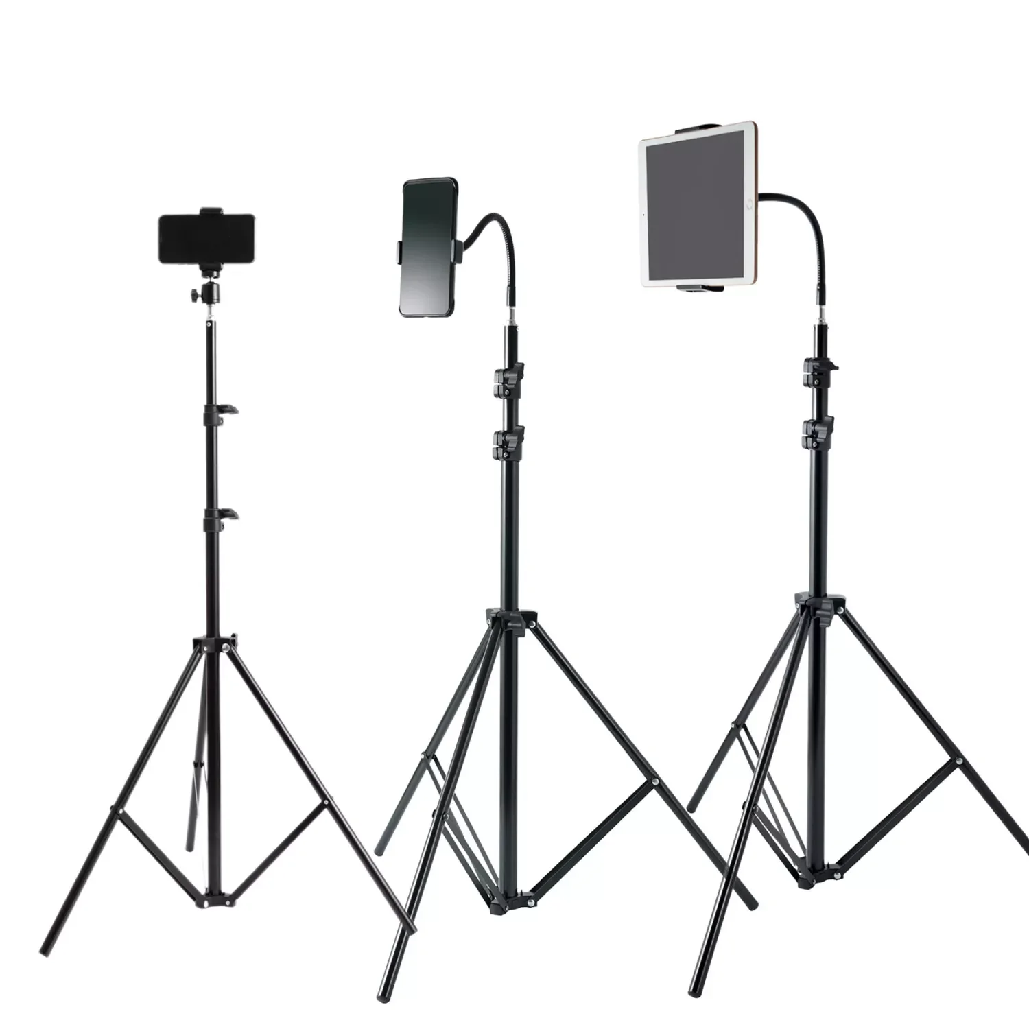 

160 200cm Photography Tripod Strong Light Stands For Photo Studio Relfectors Softbox Lamp Backgrounds Video Lighting Studio Kits