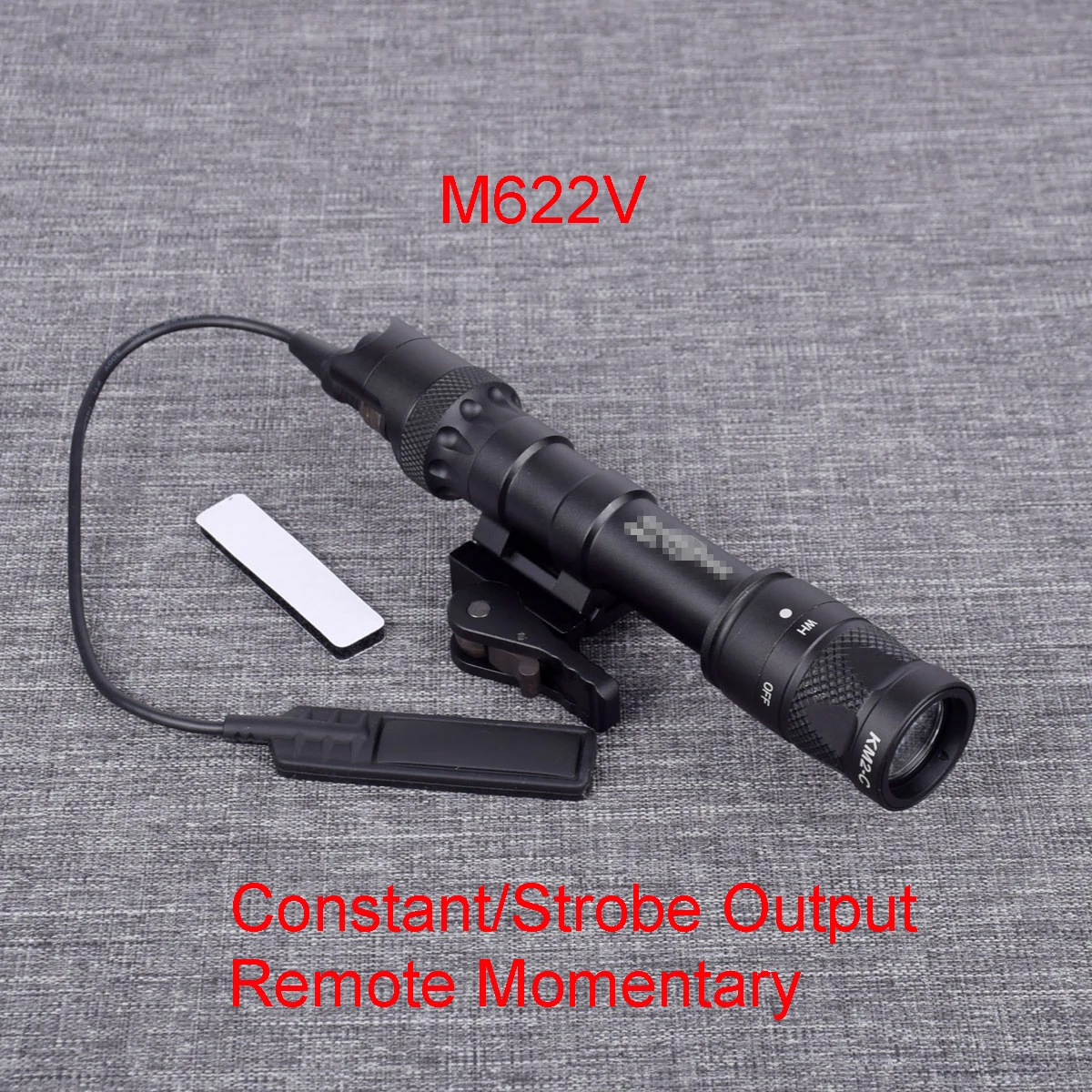 

Tactical SF M622V Weapon Gun Light Constant Strobe Remote Tape Tail Switch Momentary QD Base Mount For Airsoft Rifle AR15 M16