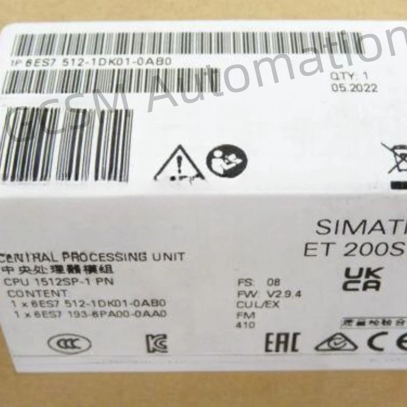 

6ES7512-1DK01-0AB0 SIMATIC DP CPU 1512SP-1 PN 6ES7 512-1DK01-0AB 0 совершенно новый в коробке