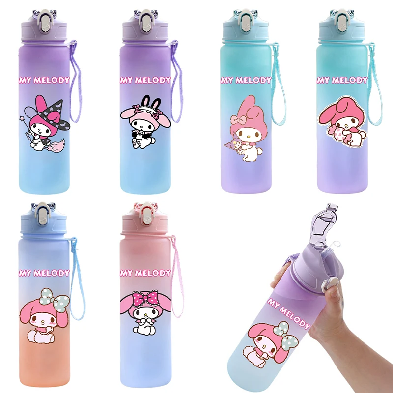 750 мл Sanrio My Melody бутылка для воды аниме мультфильм большая емкость чашка питья
