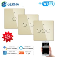 new upgraded wifi smart rf433 touch switch 23 way smart lifetuya app controlalexa google home voice control 123 gang gold