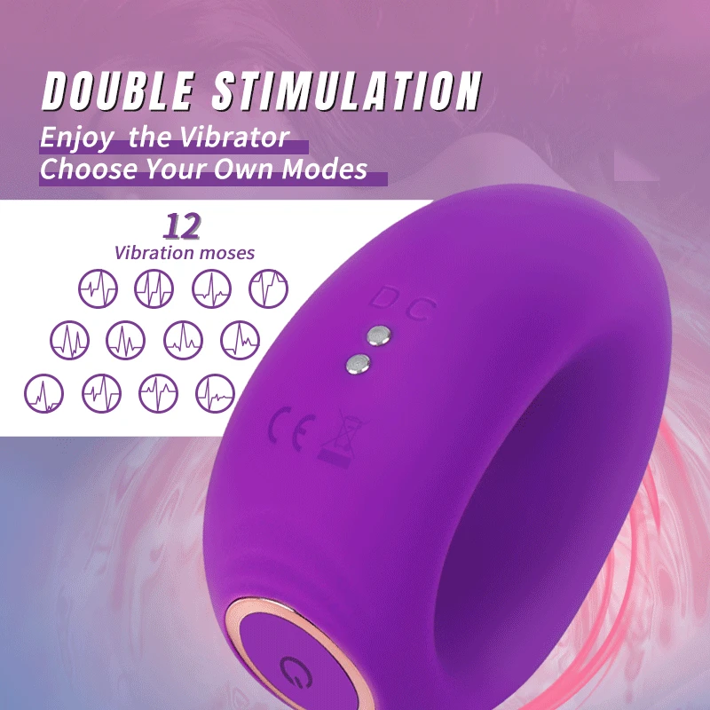 

Electronic Massage Clitoris Vibrators Waterproof Masturbator Female Vagina Clit G-Spot Stimulation Adult Vibrating Ring Sex Toys