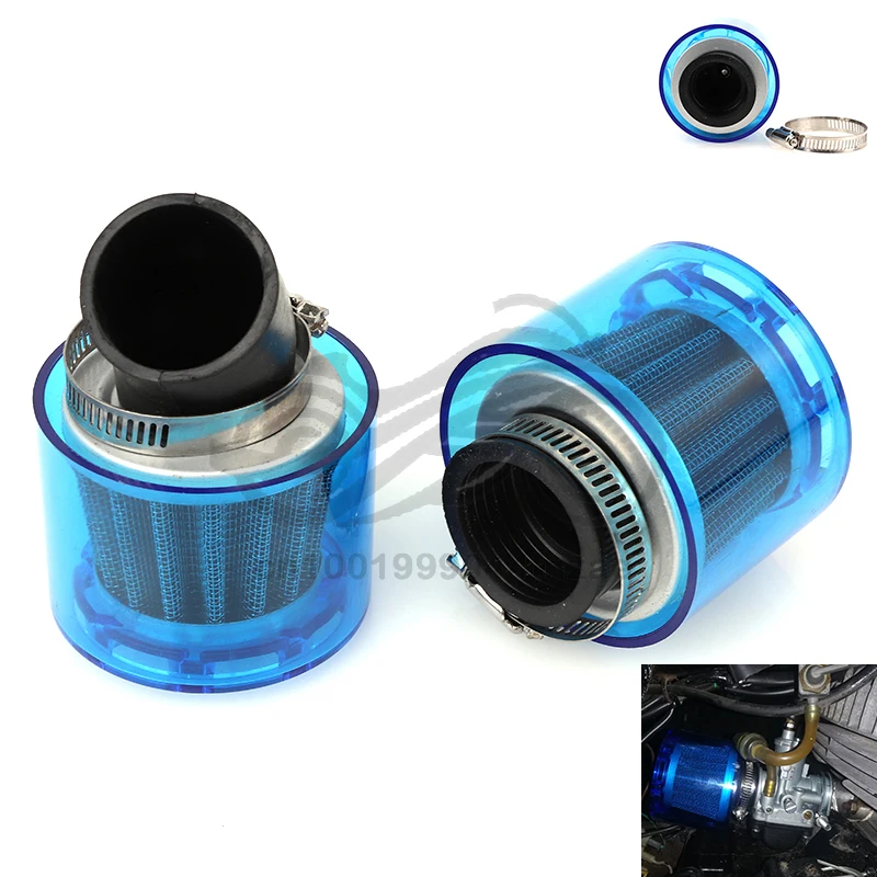 

Blue 35/38/42mm Straight/Bend Elbow Neck Motorcycle Motorbike Air Filter Cleaner 50cc-125cc ATV PIT Dirt Bike Splash Proof