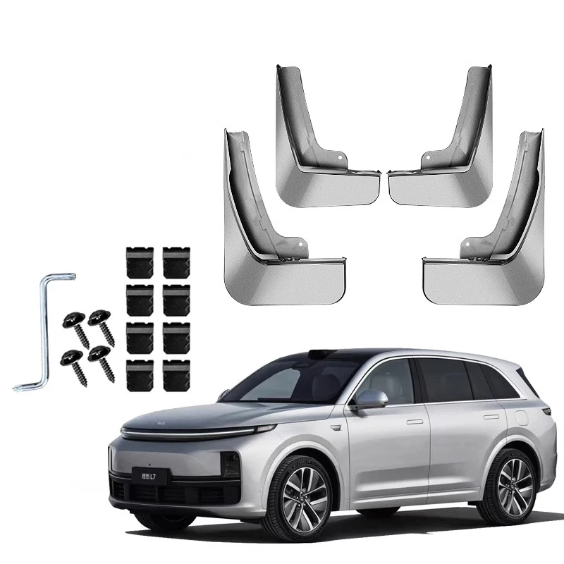 

Для Li Lixiang L7 2024 рестайлинг 2023 автомобильные неразрушающие краски для выпечки Брызговики передние и задние колеса крылья автомобильные аксессуары