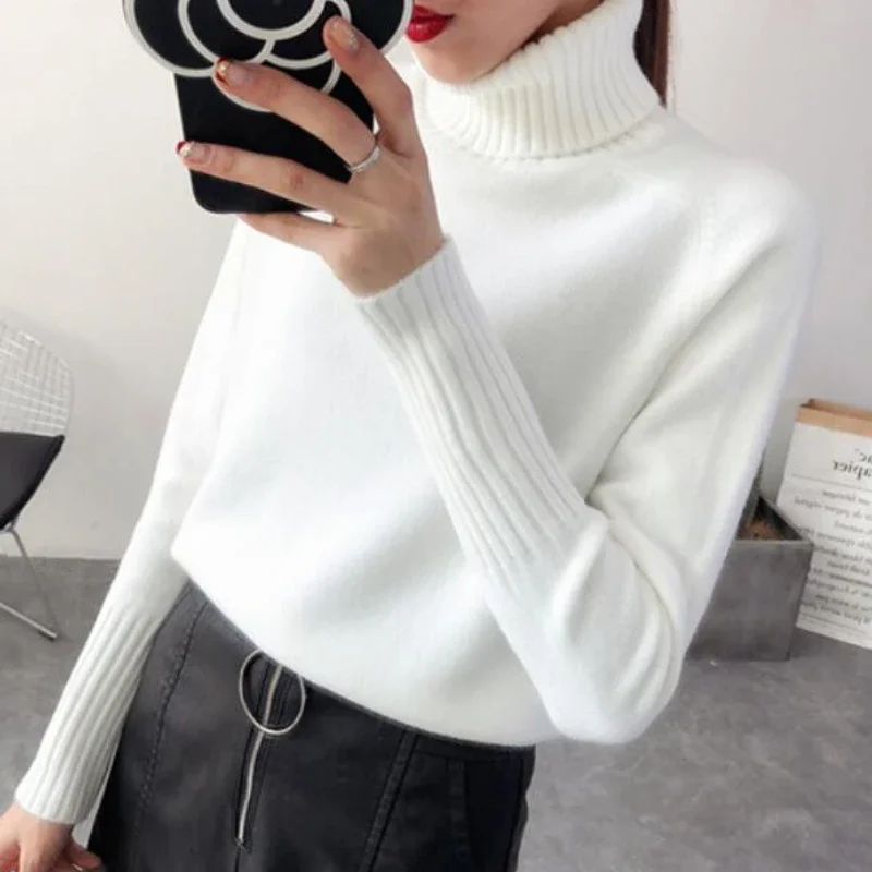 

Высококачественный женский свитер, водолазка, Осень-зима, кашемировый вязаный свитер и пуловер, Женский Трикотажная майка джемпер, женский свитер