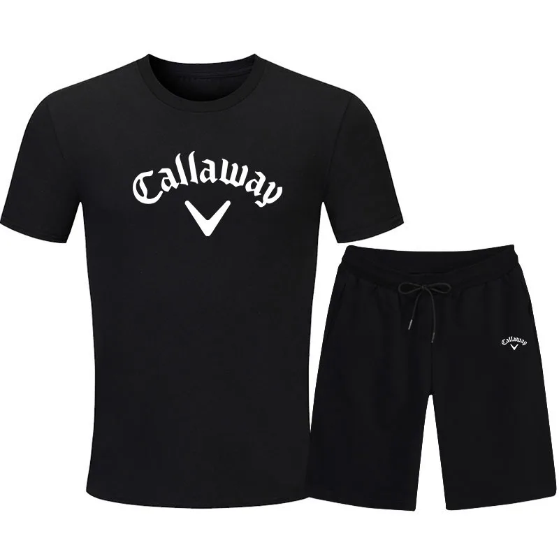 New Summer Hot Selling Men's Golf Set Sports Shorts Set Breathable Pants Fitness Competition Training Basketball Set T-shirt