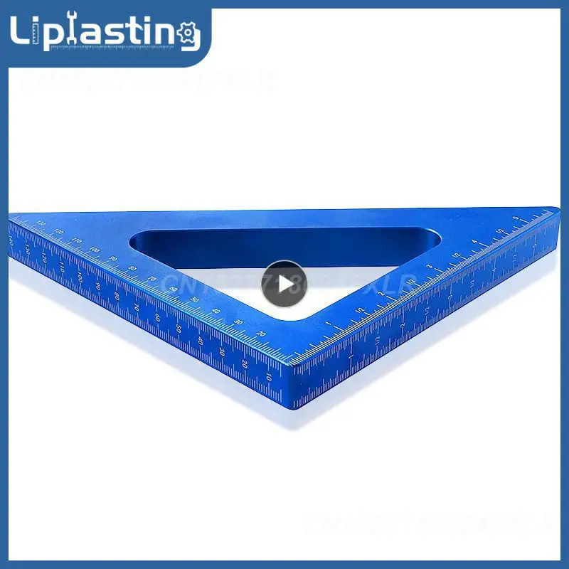 

Woodworking Triangle Ruler Aluminum Alloy 45 90 Degree Measuring Gauging Tool DIY Woodworking Measuring Tools