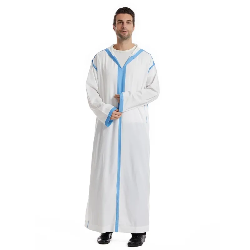 Марокканская Djellaba мусульманская ИД с капюшоном Abaya Jubba Thobe длинное платье Дубай
