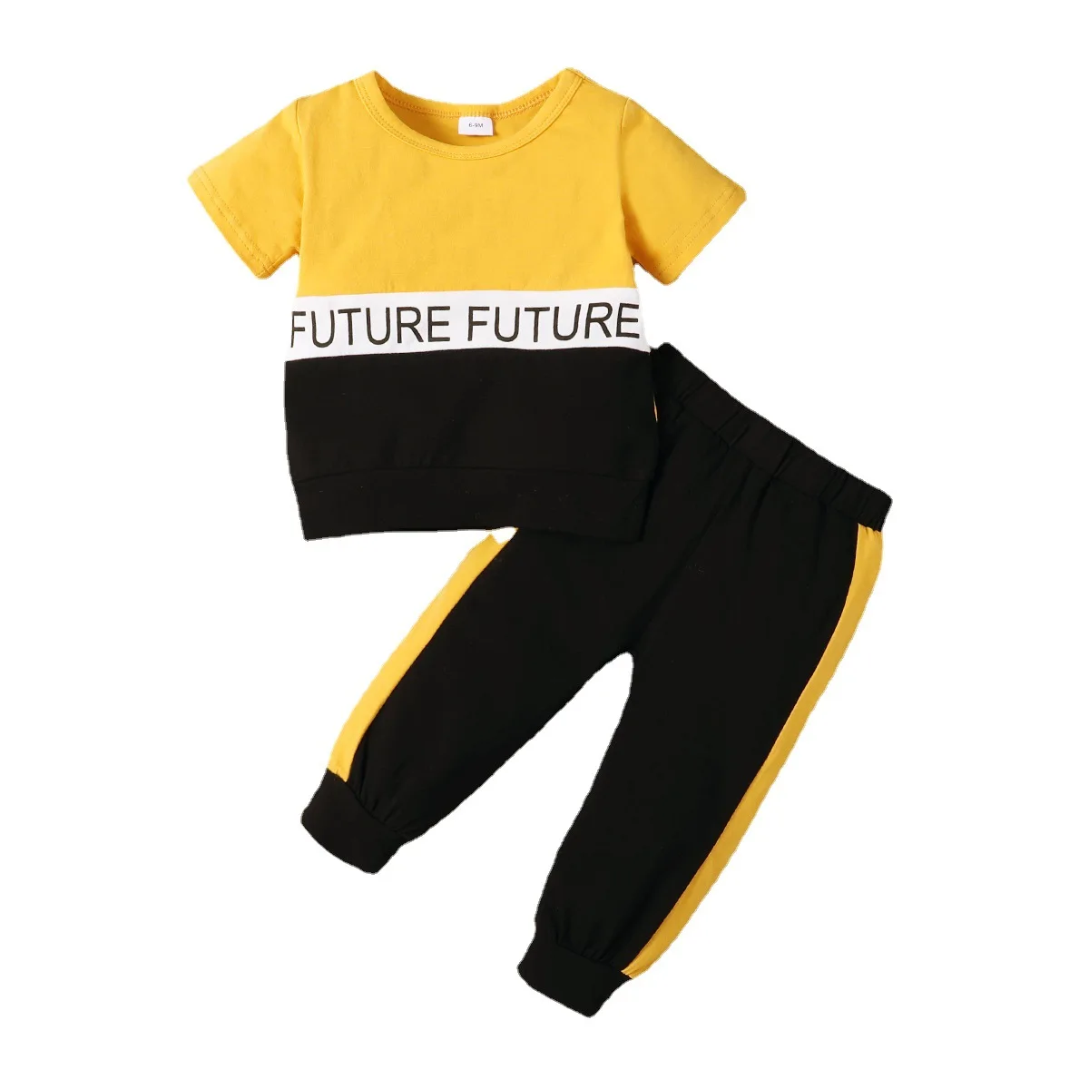 

Baby Boy Outfits 2022 Summer Fashion O-neck Letter Printed T-shirts Tops and Pants Two Piece Sport Suits Kids Bebes Tracksuits