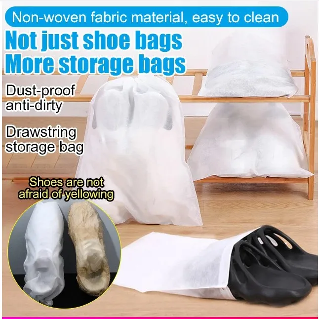 

50pcs~100pcs Non-woven Shoe Bag Drawstring Storage Bag