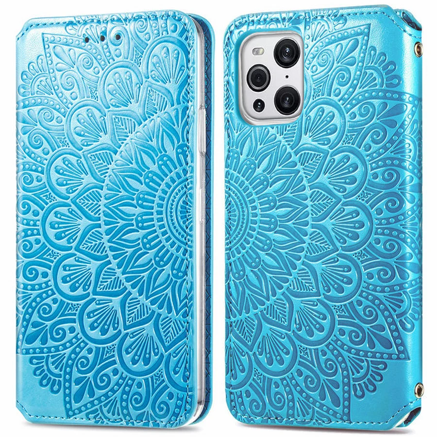

Find X3 Pro 2021 Flip Case For Oppo Find X3 Lite Magnetic Luxury Emboss Leather Wallet Book Case Find X3 Pro X 3 Lite Cover